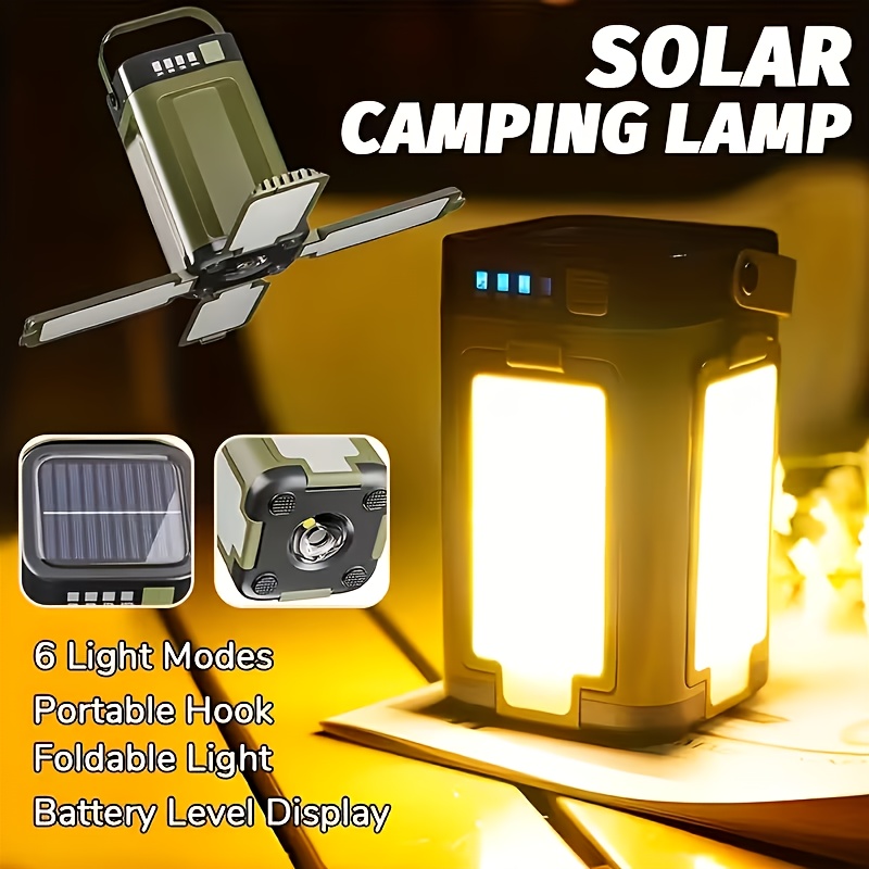 Outdoor Powerbank - Güneş Enerjili Taşınabilir Kamp Lambası Güneş