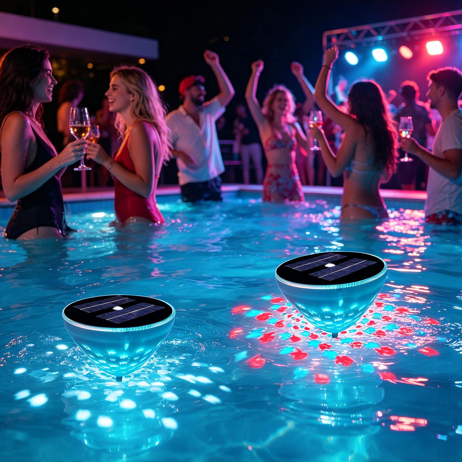Outdoor Power For Hot Tub - Havuz Işıkları Güneş Enerjili 2 Parça