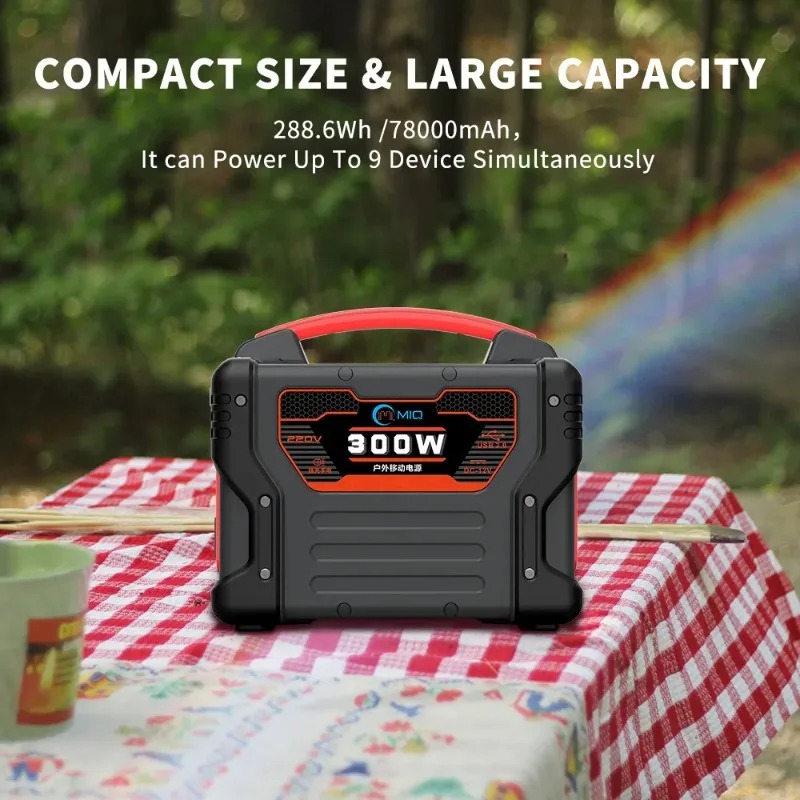 Quality Outdoor Power - Kaliteli 300W Taşınabilir Güç İstasyonu 299.7Wh