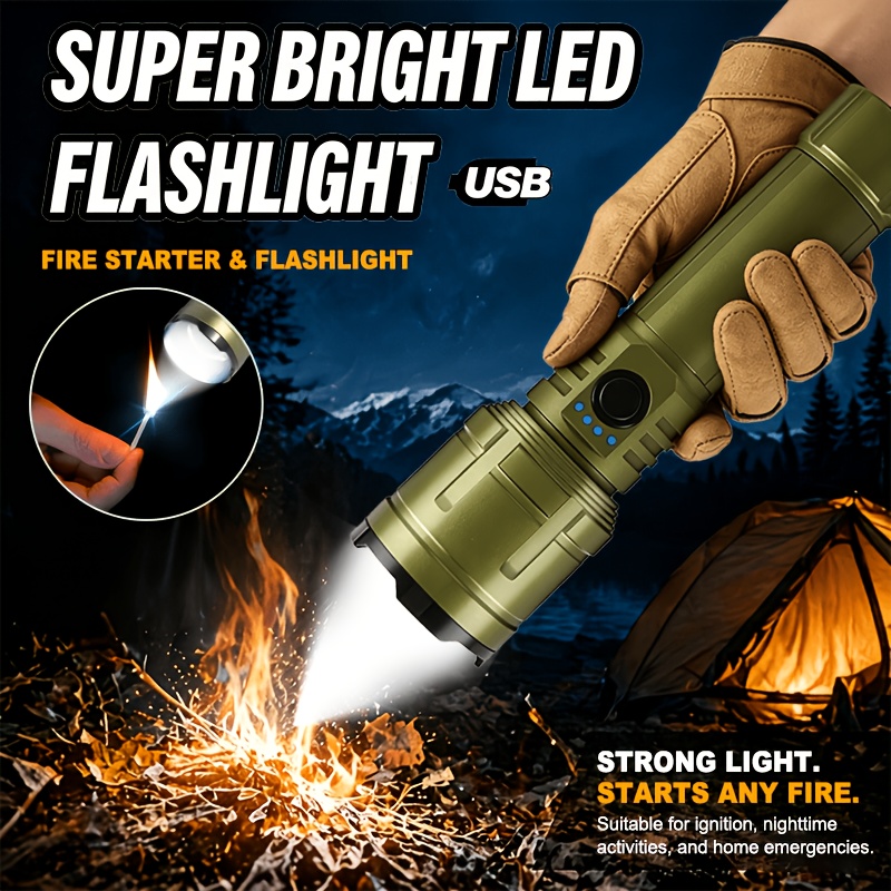 Outdoor Powerbank - El Feneri Çakmak ve Powerbank Kombinasyonu,