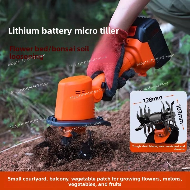 Garden Tiller Mini - Şarj Edilebilir Mini Elektrikli Çapa Makinesi,