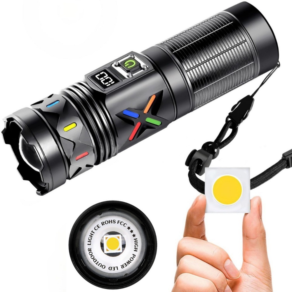 Outdoor Power For Camping - Yüksek Güçlü LED El Feneri Teleskopik