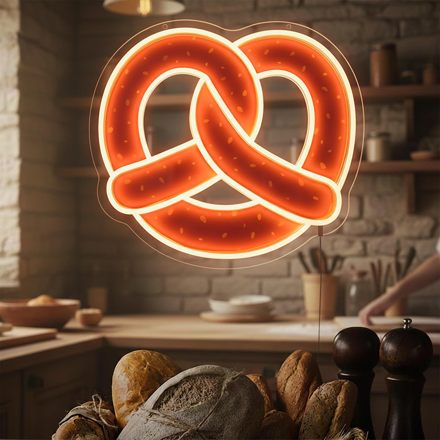 Outdoor Power Bar - Pretzel Neon Tabela USB Güçlü LED