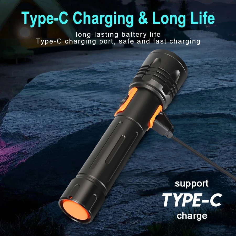 Yüksek Güçlü LED El Feneri USB - Outdoor Power For Camping incelemesi ve fiyatı