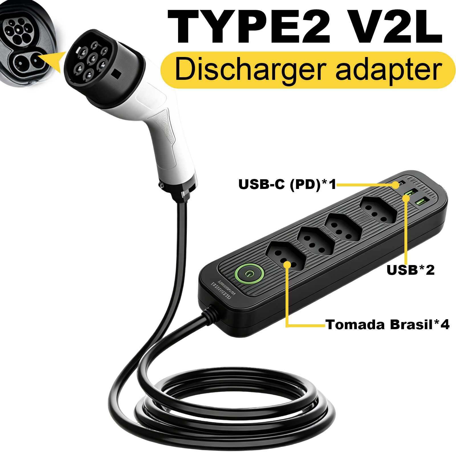 Tip2 V2L Deşarj Adaptörü 16A B - Outdoor Power Port incelemesi ve fiyatı