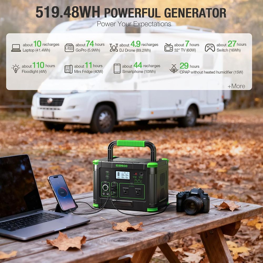500W Taşınabilir Güç İstasyonu - Outdoor Power Port incelemesi ve fiyatı