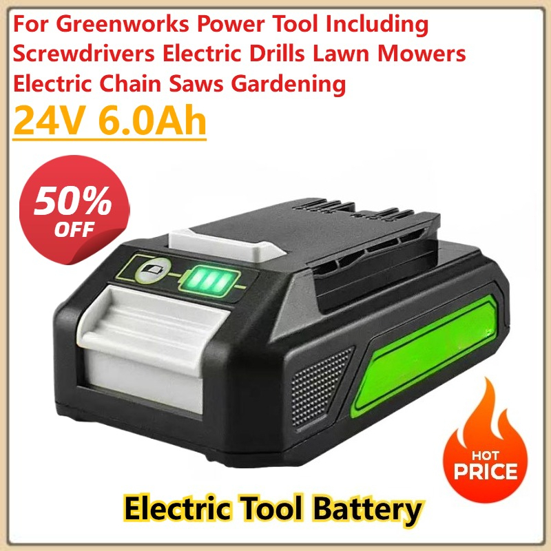 Greenworks için 24V 6.0Ah Elek - Electric Chainsaw Battery incelemesi ve fiyatı
