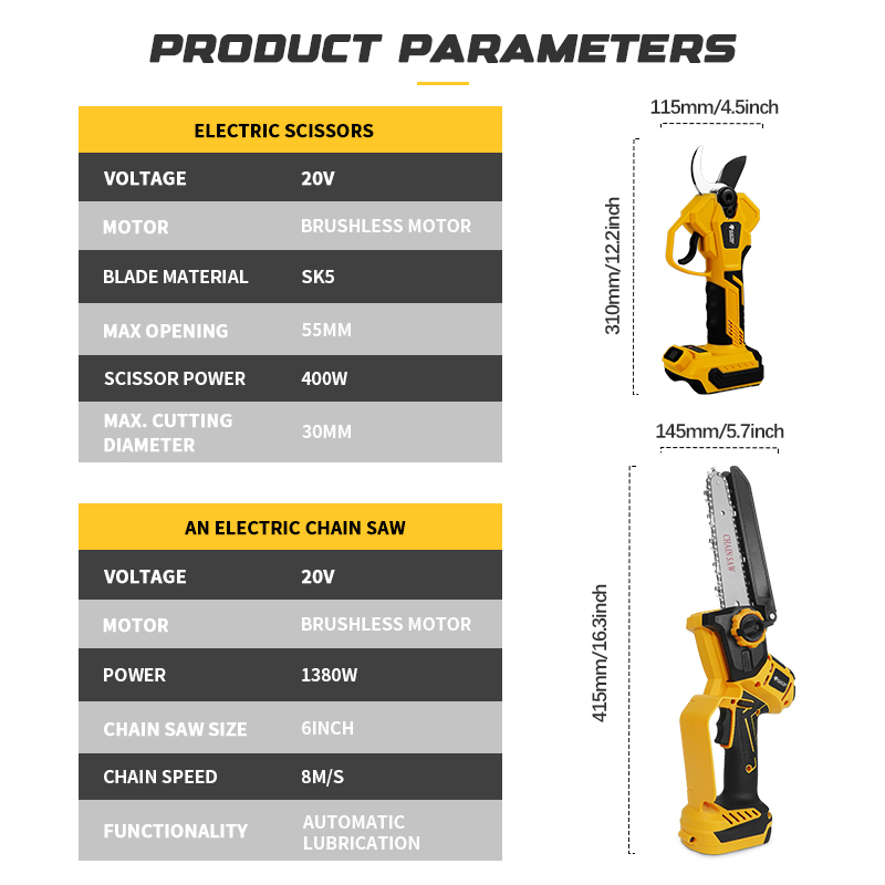 Fırçasız 6 İnç Elektrikli Test - Electric Chainsaw Battery incelemesi ve fiyatı