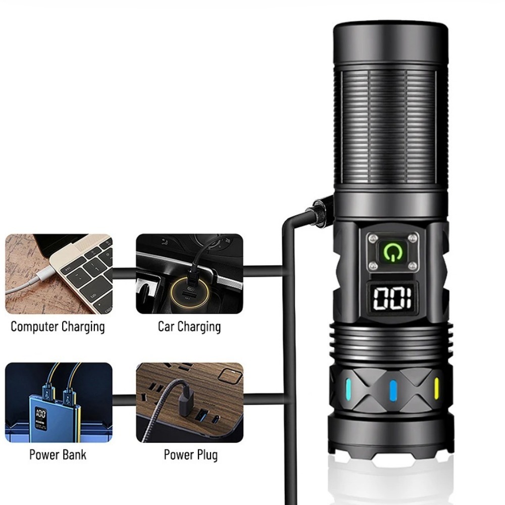 Yüksek Güçlü LED El Feneri Tel - Outdoor Power For Camping incelemesi ve fiyatı