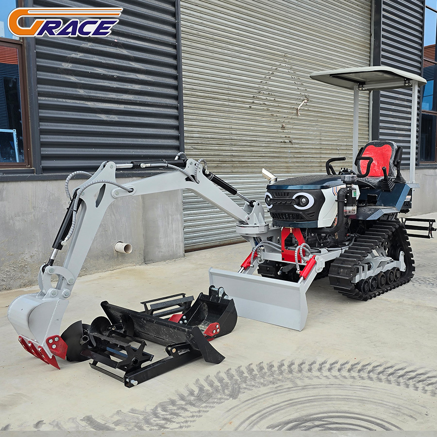 15HP 25HP Küçük Paletli Traktö - Garden Tiller Mini incelemesi ve fiyatı