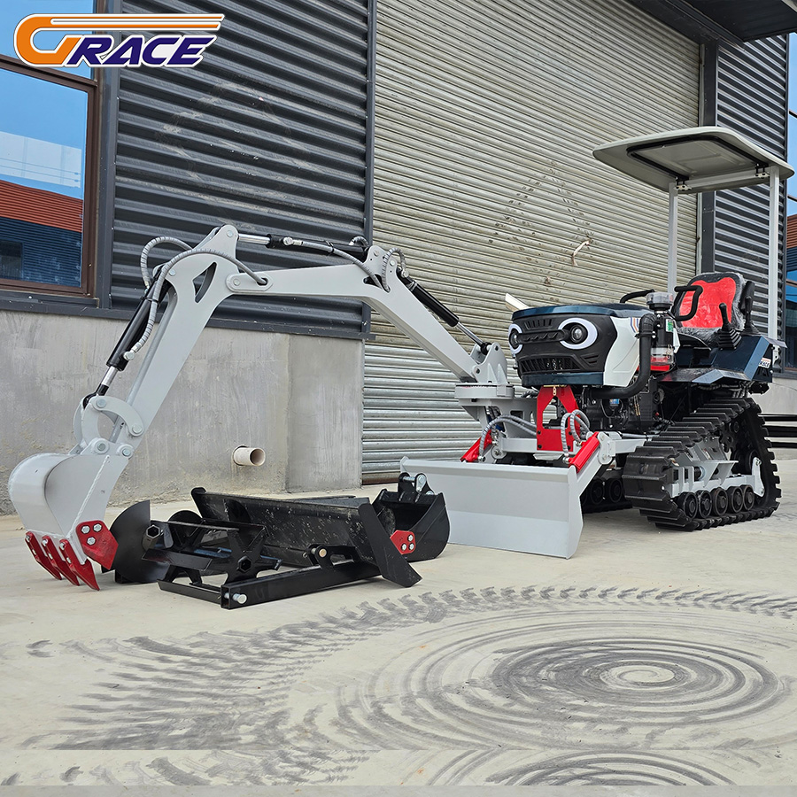 15HP 25HP Küçük Paletli Traktö - Garden Tiller Mini incelemesi ve fiyatı